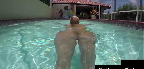  Plump Pussy Pleaser Nina Kayy Pleasures Her Wet Tight Cunt By The Pool